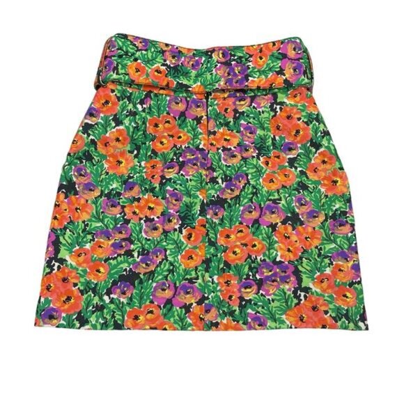Zara Belted Floral Print Mini Skirt Size XS - Picture 6 of 7